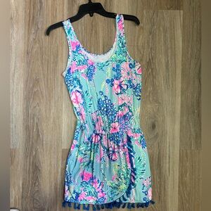 Lilly Pulitzer Jarrett ROMPER “Multi Beach You To It” size S